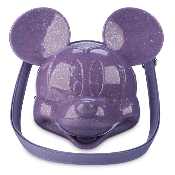 Loungefly Handbags - Loungefly Purple Glitter Mickey Mouse Bag